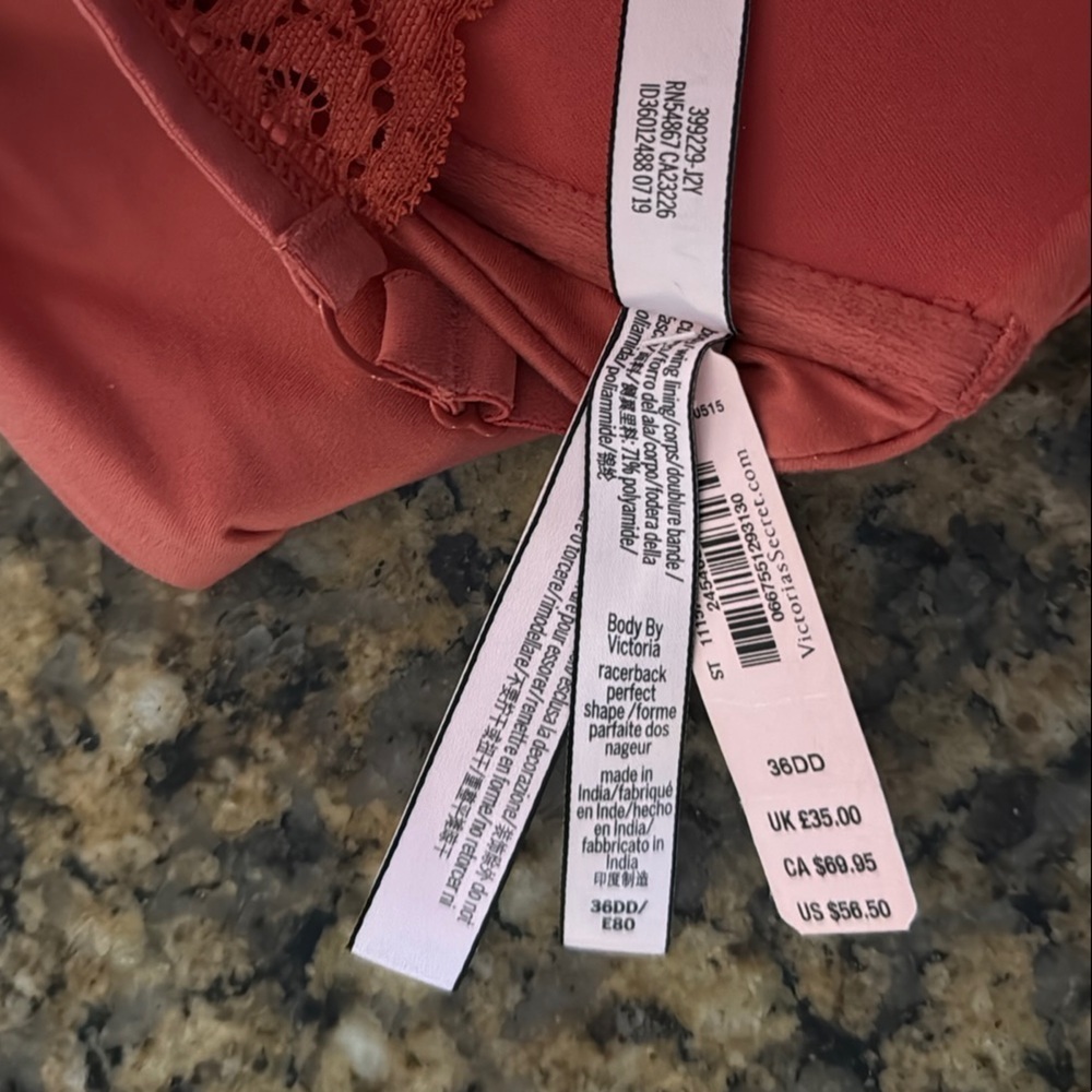Victoria’s Secret Elegant Racerback Lace Women's Bra - Picture 5 of 9
